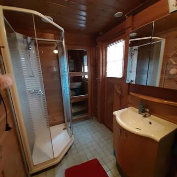 Фото номера Вилла Henna Hirsimökki Omalla Saunalla Дома для отпуска Silfvastas Holiday Homes г. Лапинъярви 8